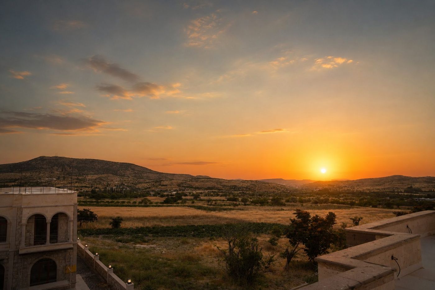 Vita terasından gün batımı manzarası